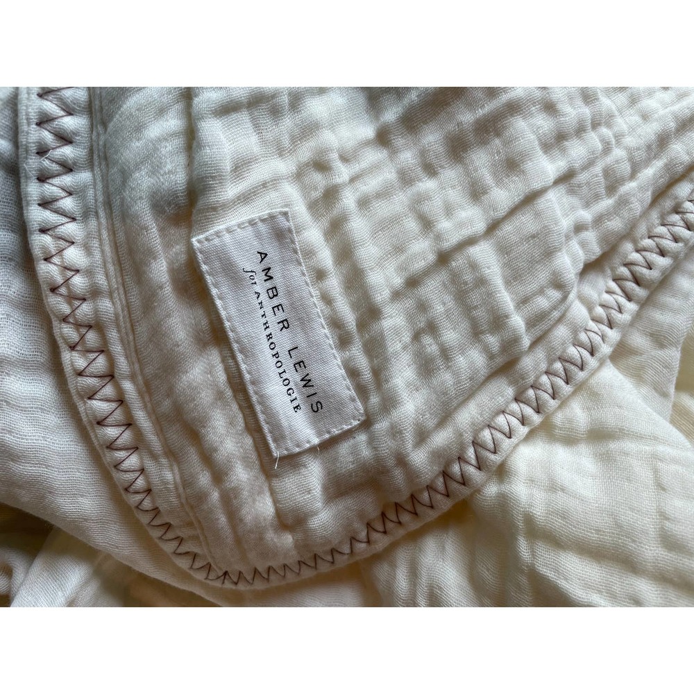 Amber Lewis for Anthropologie Gretchen Gauze Duvet Cover Queen NEW - Picture 5 of 6